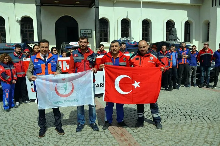 UMKE ekipleri Afrin’e uğurlandı