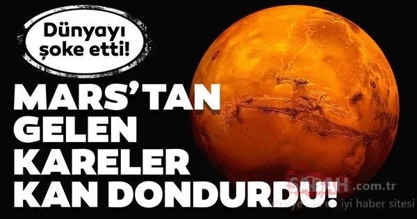 Mars'tan gelen fotoğraf kan dondurdu! NASA herhangi bir açıklama yapmadı