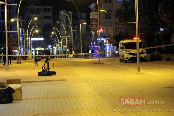 Bolu'da şüpheli valiz, bomba imha robotu ile patlatıldı