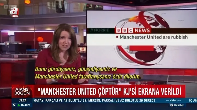 BBC ekranında skandal yazı! Bir anda ekranda belirdi, Manchester United taraftarları ayağa kalktı