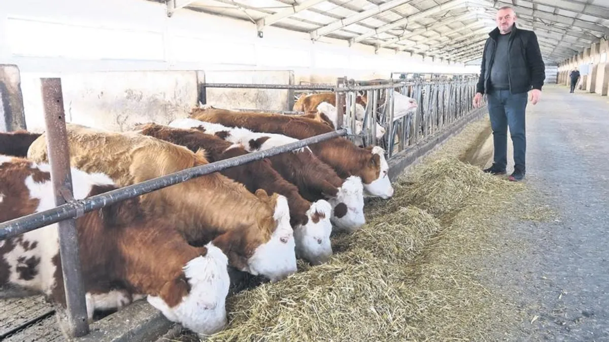 Et ve Süt Kurumu ile Türkiye Kırmızı Et Üreticileri Merkez Birliği arasında imzalanan protokol sonrası Tarım ve Orman Bakanı İbrahim Yumaklı açıklama yapıyor.