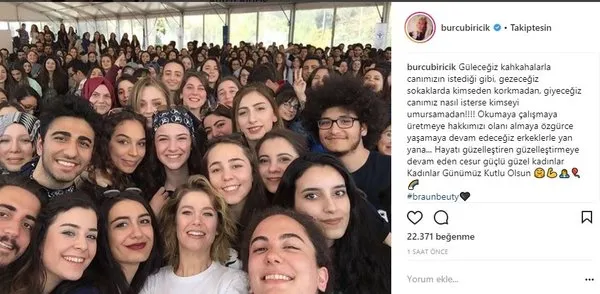 Ünlü isimlerin Instagram paylaşımları (08.03.2018)