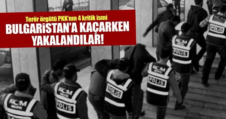 Bulgaristan’a kaçmak isteyen 4 PKK’lı tutuklandı