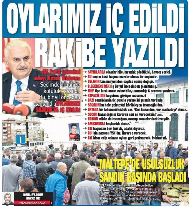 Türkiye İstanbul seçimlerindeki şaibe skandalını SABAH'tan okudu!