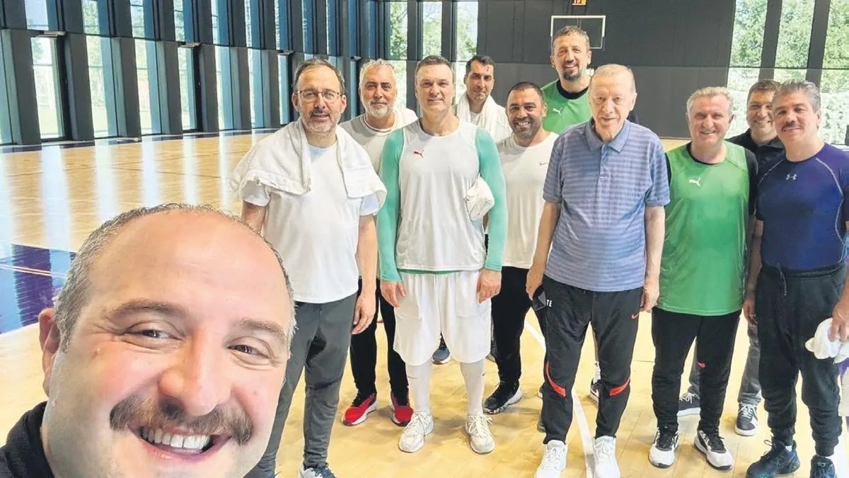 Başkan Erdoğan’dan basketbol pozu