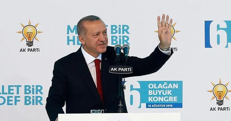 AK Parti 6. Olağan Kongre’de Genel Başkan Erdoğan seçildi