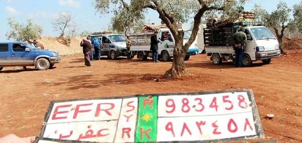 Siviller terör güvenli bölgeye doğru ilerlemeye devam ediyor! İşte son görüntüler
