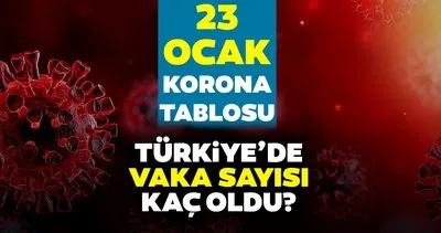 Bakan Fahrettin Koca son dakika açıkladı! 23 Ocak korona tablosu ile bugünkü Türkiye vaka ve vefat sayıları