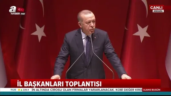 Cumhurbaşkanı Erdoğan, AK Parti Genişletilmiş İl Başkanları Toplantısı'nda konuştu