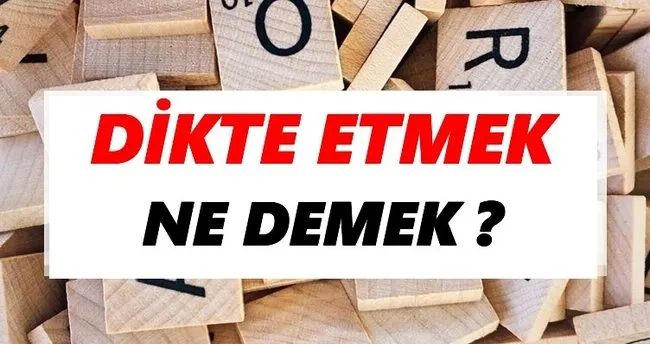 Dikte etmek Ne Demek? TDK’ya Göre Dikte etmek Sözlük Anlamı Nedir?