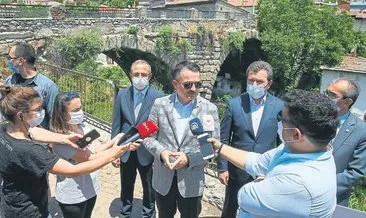 Bakan’dan antik su kanalına inceleme