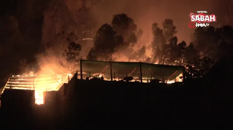 Amasya'da tarihi Kızlar Sarayı'nda yangın | Video