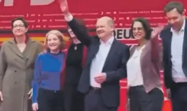 Başbakan Scholz’a Filistin protestosu