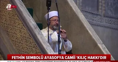 Son dakika: Diyanet İşleri Başkanı Ali Erbaş’ın kılıçla hutbe okuması çok konuşulmuştu! Bu ne anlama geliyor? | Video