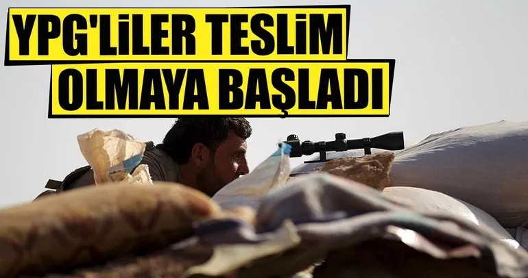 YPG’liler teslim olmaya başladı