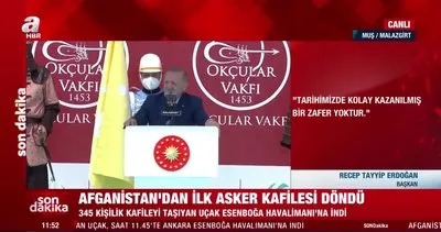 Başkan Erdoğan’dan Malazgirt’te tarihi sözler: Anadolu’nun sıfır noktasından bir kez daha söz veriyoruz...
