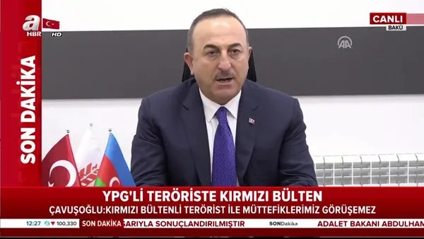 Dışişleri Bakanı Mevlüt Çavuşoğlu'ndan kırmızı bültenle aranan terörist hakkında açıklama