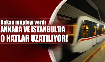 Bakan müjdeyi verdi! Metro hatları uzuyor