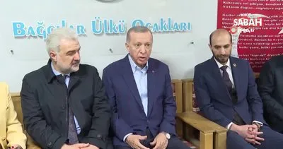 Cumhurbaşkanı Erdoğan, Bağcılar Ülkü Ocakları’nı ziyaret etti | Video