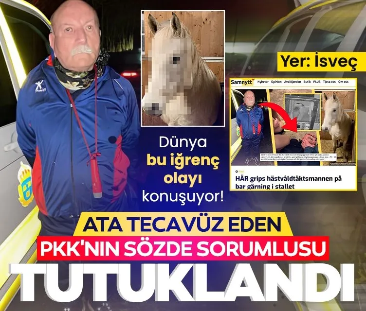 Dünya bu iğrenç olayı konuşuyor! İsveç’te ata tecavüz eden PKK’nın sözde sorumlusu tutuklandı