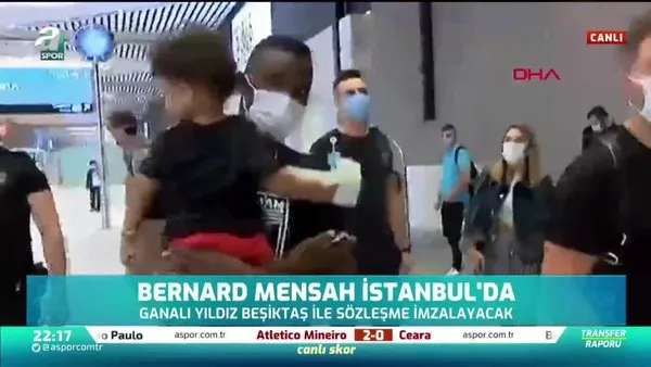 Mensah Beşiktaş için İstanbul'da! İşte ilk görüntüler