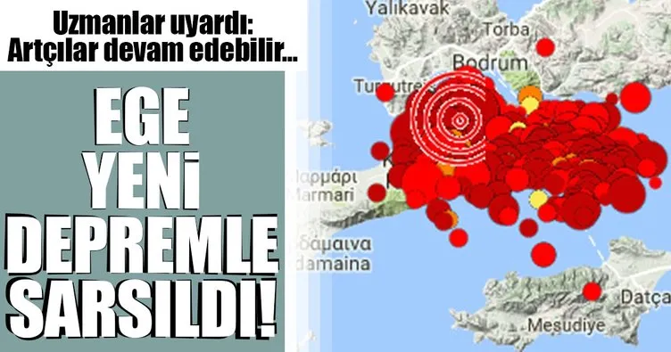 Son dakika: Bodrum’da korkutan deprem!