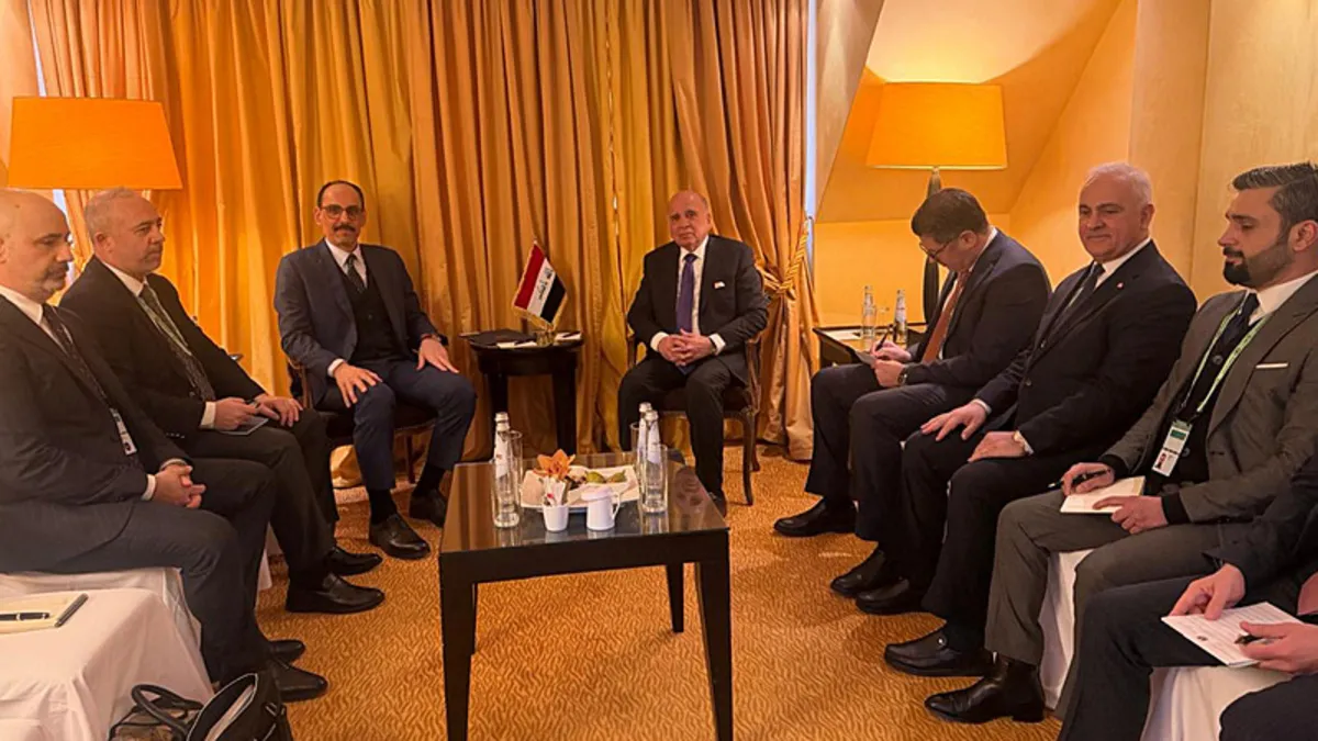 MİT Başkanı Kalın ile Irak Dışişleri Bakanı Hüseyin bir araya geldi