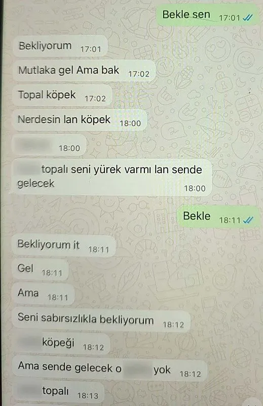 Kocası kayınpederi tarafından öldürülen kadın konuştu! Korkunç WhatsApp mesajları: Nerdesin lan köpek!