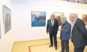 Ressam Ekici’nin sergisine yoğun ilgi