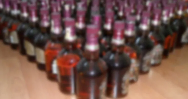Mersin’de 204 şişe sahte içki ele geçirildi