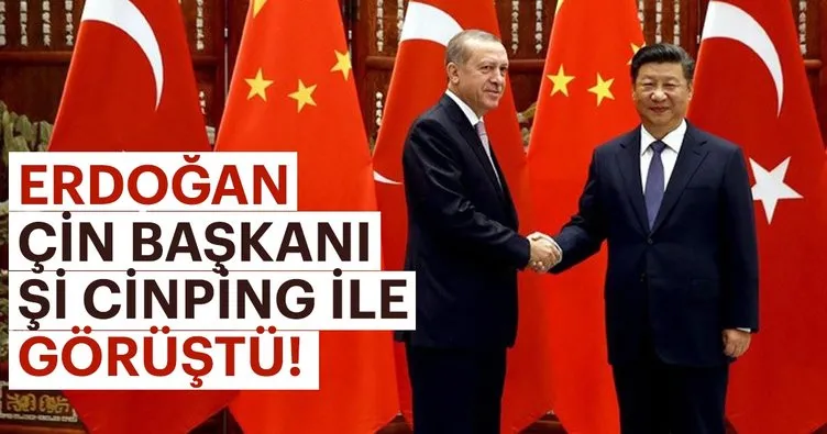 Erdoğan, Çin devlet başkanı ile görüştü