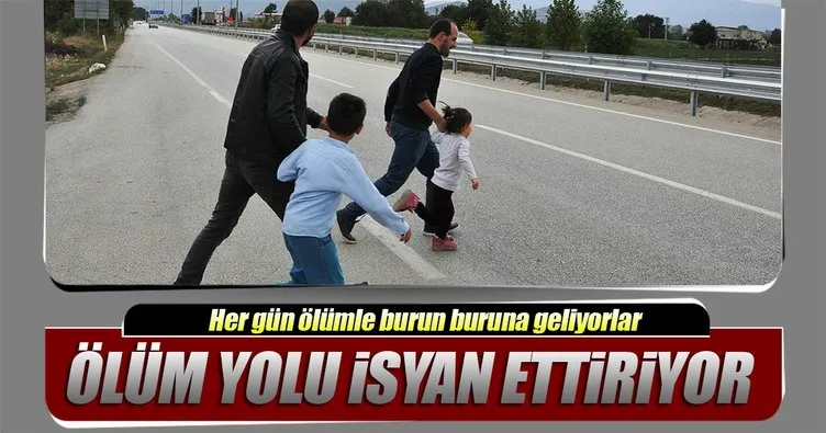 İnegöl’de ölüm yolu isyan ettirdi