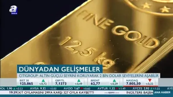 Citigroup: Altın 2 bin dolar seviyelerini aşabilir