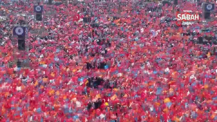 SON DAKİKA | Başkan Erdoğan'ın İstanbul Mitingine insan seli! | Video