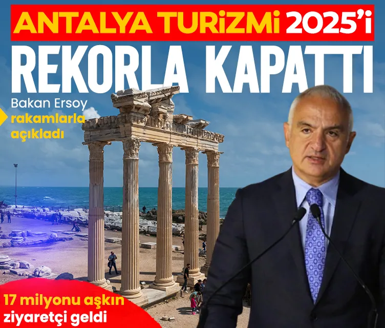 Antalya 2025’te de turizm rekoru kırdı