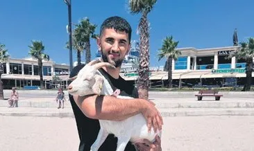 Kurban Bayramı’ndan bu yana baktığı keçiyi evcilleştirdi #istanbul