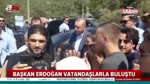 Cumhurbaşkanı Erdoğan, Marmaris'te vatandaşlarla buluştu