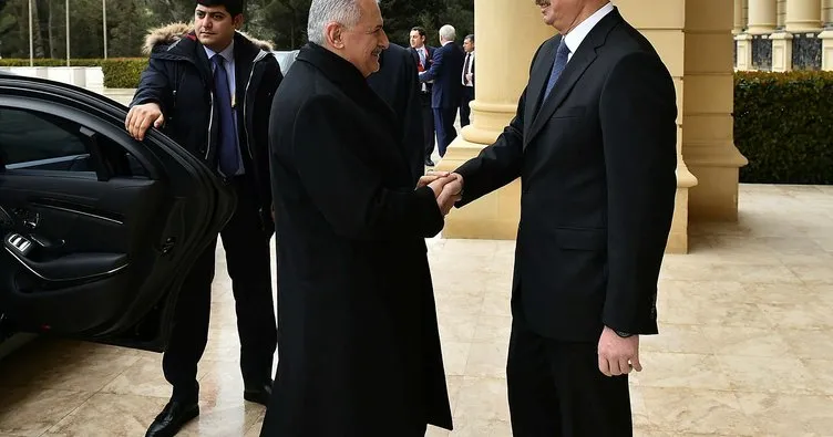 Başbakan Yıldırım, Aliyev ile görüştü