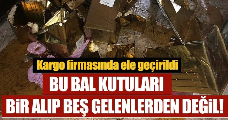 Gaziantep’te kargodaki bal kutularından 61,5 kilo eroin çıktı