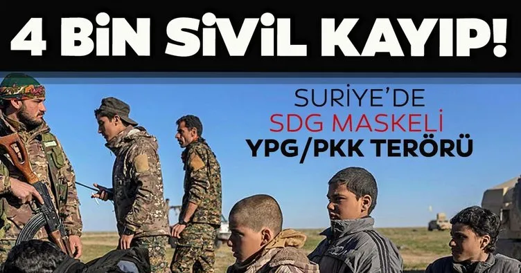 Terör örgütü YPG/PKK tarafından alıkonulan 4 bine yakın kişinin akıbeti belirsiz