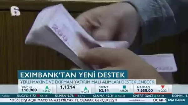 Eximbank'tan yeni destek