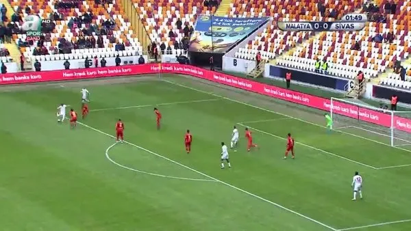 İşte Yeni Malatyaspor Sivasspor maçında Mert Hakan Yandaş'ın attığı enfes gol!