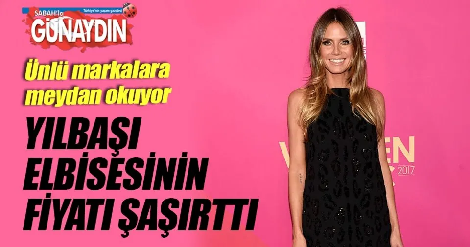 HeIdI’nin yılbaşı elbisesi 79 TL! Son Dakika Magazin Haberleri