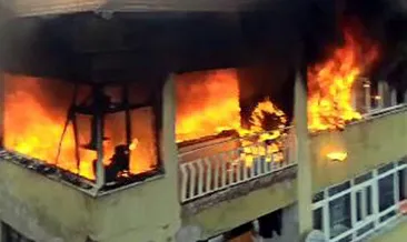 Avcılar’da boş dairede korkutan yangın