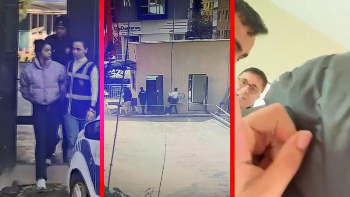 Ataşehir'de GBT yapan ekiplere tekme tokat saldırdı! Kadının o anları kamerada!