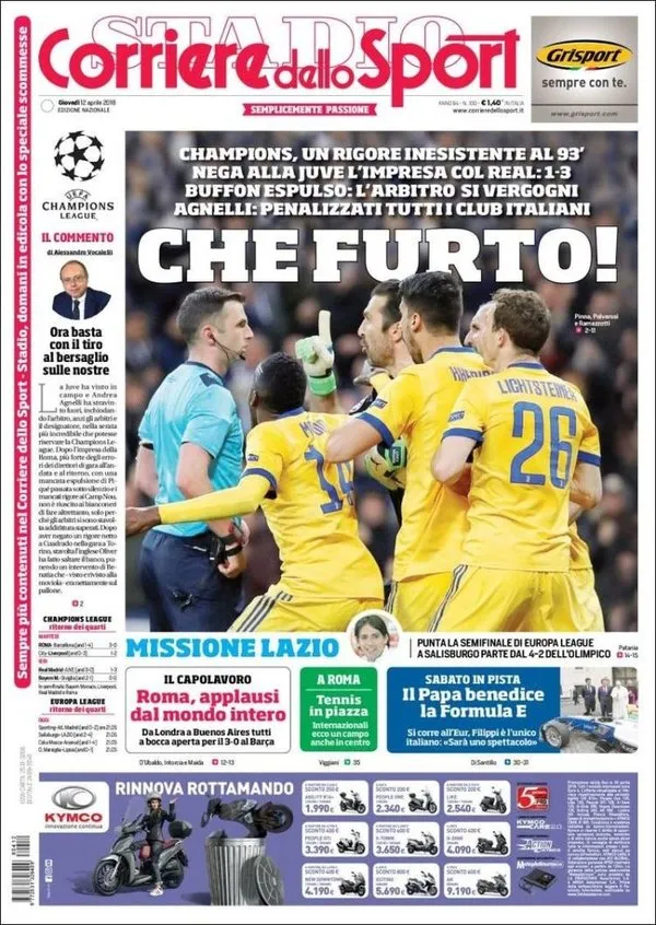 Real Madrid - Juventus manşeti: Yüzyılın soygunu!
