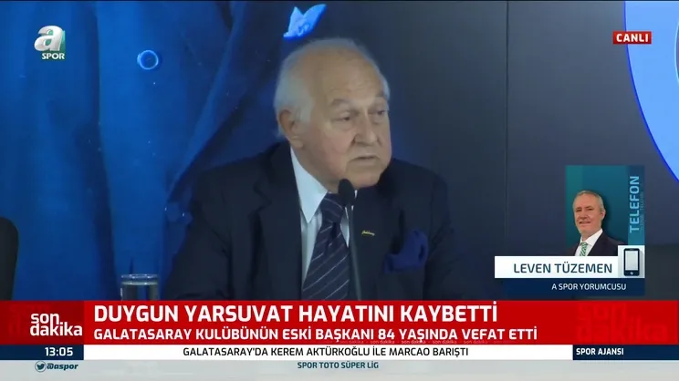 Levent Tüzemen: Duygun Yarsuvat kanaat önderiydi...