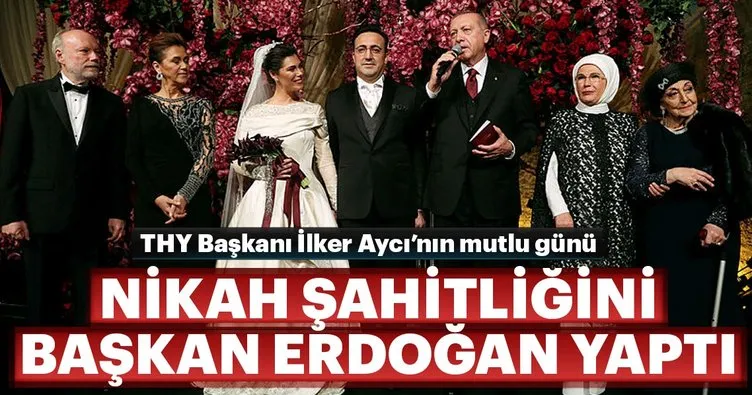 Cumhurbaşkanı Erdoğan İlker Aycı’nın düğününe katıldı