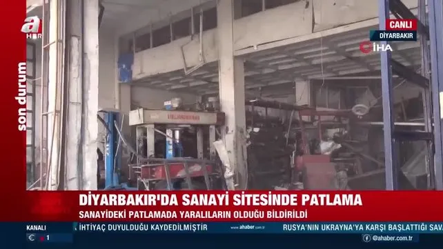 Son Dakika: Diyarbakır sanayi sitesinde patlama! Yaralılar var | Video