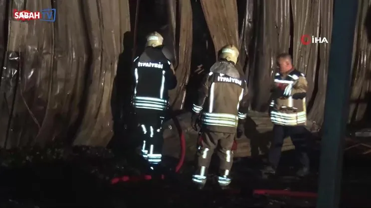 Ankara’da palet fabrikasında yangın | Video
